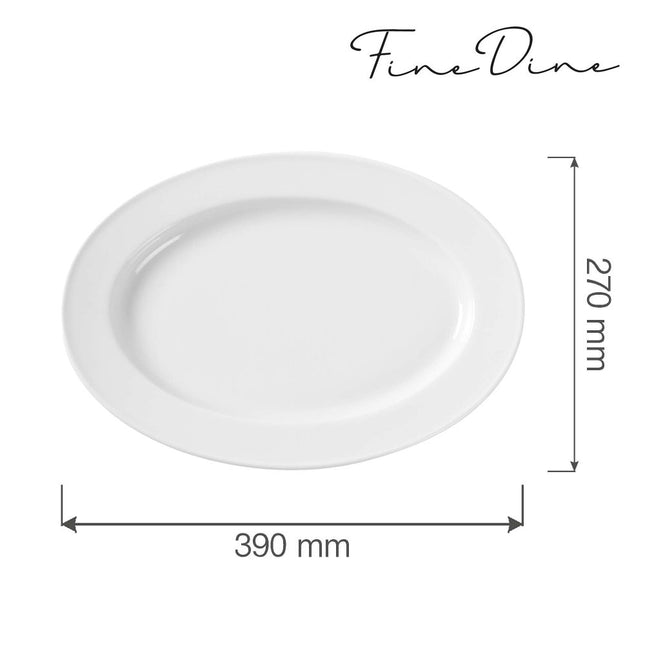 Bianco oval dish, 390x270mm - hospitality
