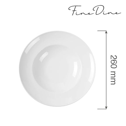 Bianco pasta plate, 260mm - hospitality