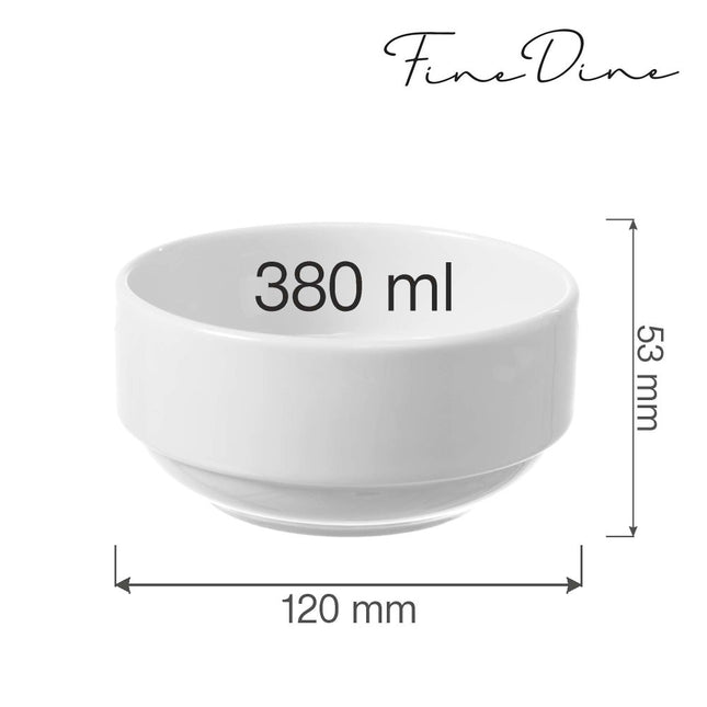 Bianco stackable bowl, 120mm - hospitality