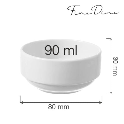 Bianco stackable bowl, 80mm - hospitality