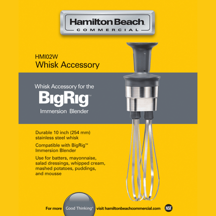 BigRig Whisk Attachment, 490x110mm - hospitality