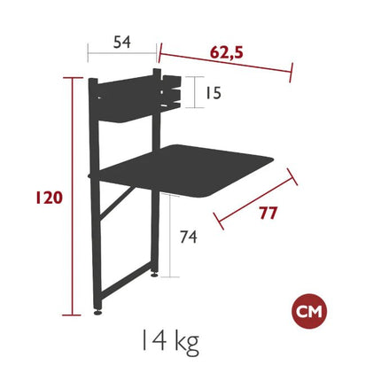 Bistro Balcony Table Foldable - hospitality