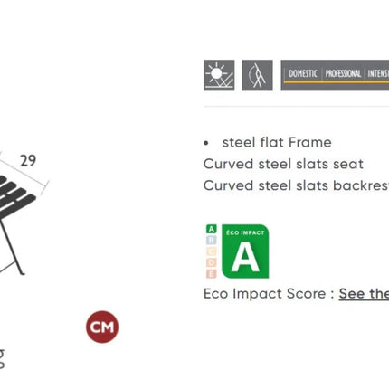 Bistro Metal Chair - hospitality
