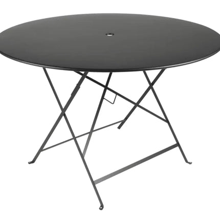 Bistro Table Ø117cm six seater - Custom Wood DesignsFermob Bistro Table Ø 96 round outdoor cafe table in neutral beige and grey metal
