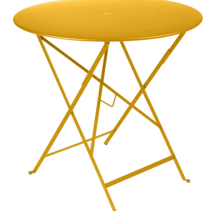  lilac purple metal outdoor terrace table with folding design.Round Table Ferob Outdoor7921.0Marshmallow