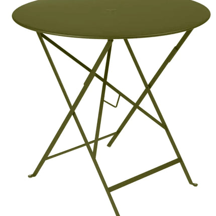 Bistro Table Ø77cm Round Folding Table - Custom Wood DesignsCandied orange Fermob outdoor round bistro table with 77cm diameter