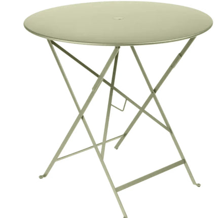  outdoor metal terrace table with foldable designRound Table Ferob Outdoor7935.0Black Cherry
