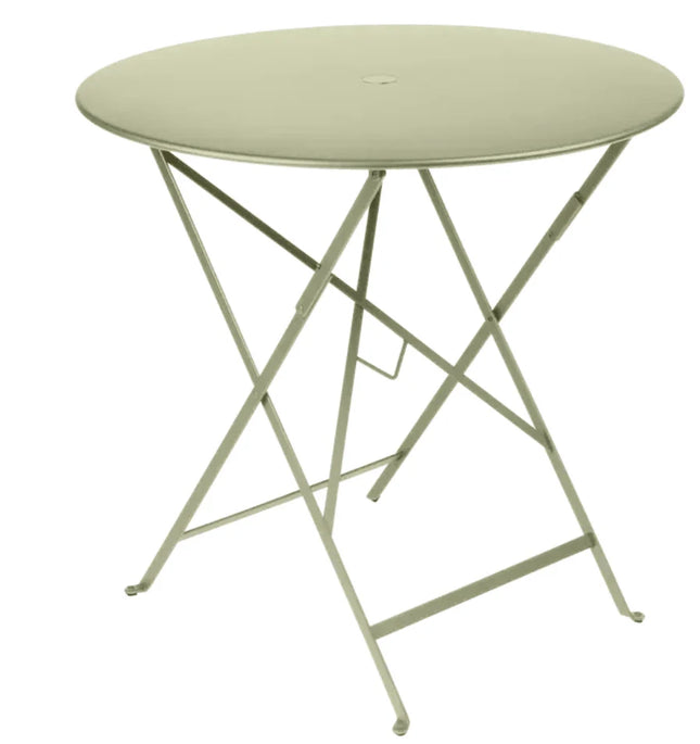  outdoor metal terrace table with foldable designRound Table Ferob Outdoor7935.0Black Cherry