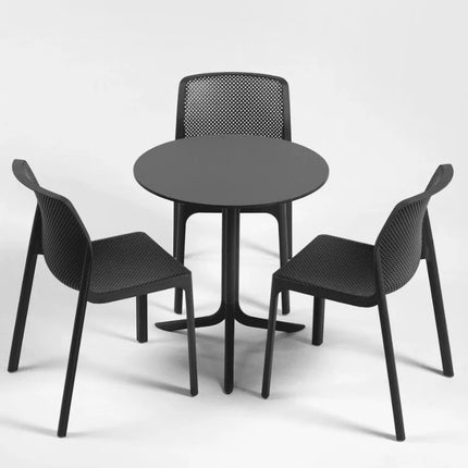 Nardi Bit stackable outdoor chair antracite polypropylene UV-stabilised stackable outdoor patio Ireland