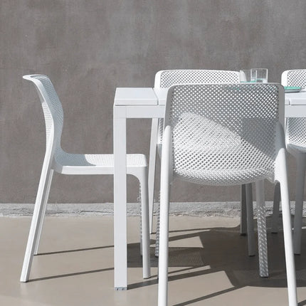 Nardi Bit stackable outdoor chair bianco white UV-stabilised polypropylene modern design outdoor patio Ireland