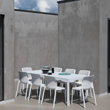 Nardi Bit stackable outdoor chair bianco polypropylene UV-stabilised outdoor garden patio Ireland