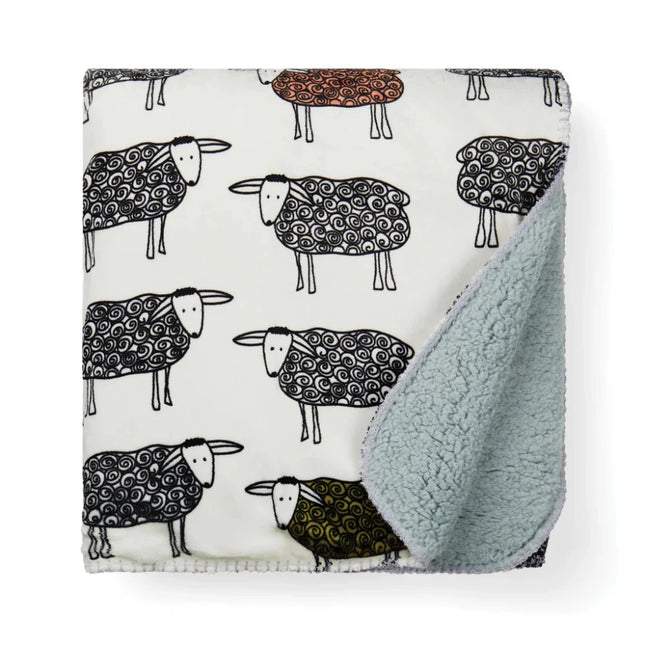 Björkforth Rotor Sheep GRS Recycled PET Sherpa Pile Blanket - hospitality