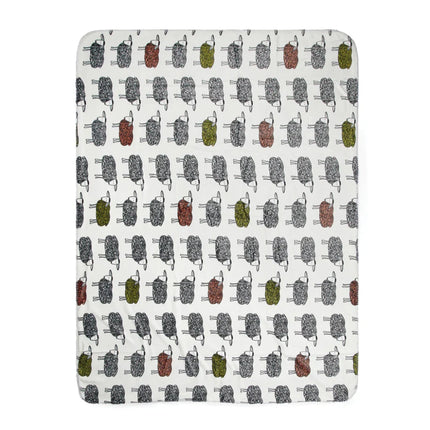 Björkforth Rotor Sheep GRS Recycled PET Sherpa Pile Blanket - hospitality