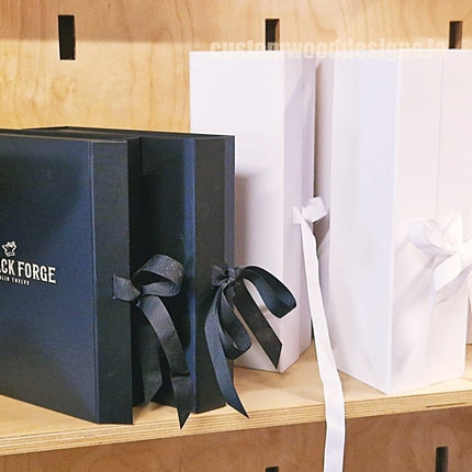 Black gift box with ribbon pack of 20 - hospitality