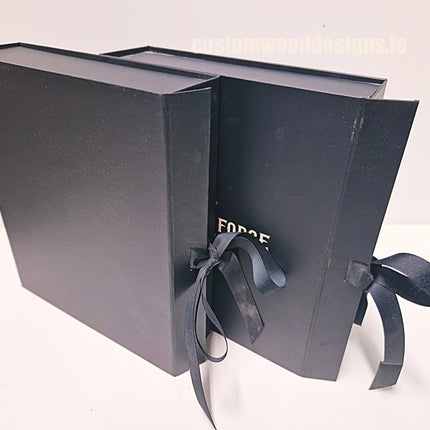 Black gift box with ribbon pack of 20 - hospitality