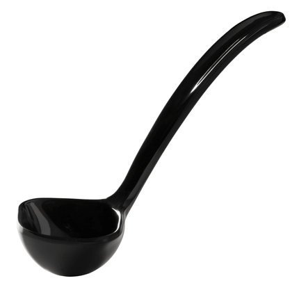 Black melamine sauce ladle 40ml, 180mm - hospitality