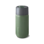 Glass,Silicone / olive green / 16.5 x ø 7.2 cm