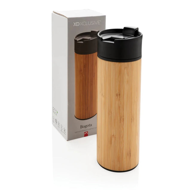 Bogota vacuum bamboo coffee mug - hospitality