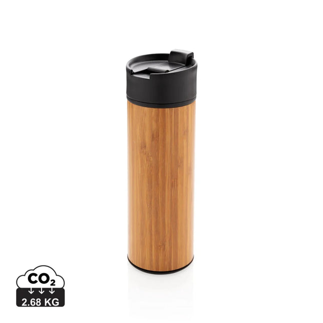Bogota vacuum bamboo coffee mug - hospitality