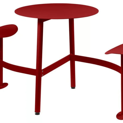 BOLDER 2-Seater Modular Round Outdoor Table with Integrated Seating - hospitality