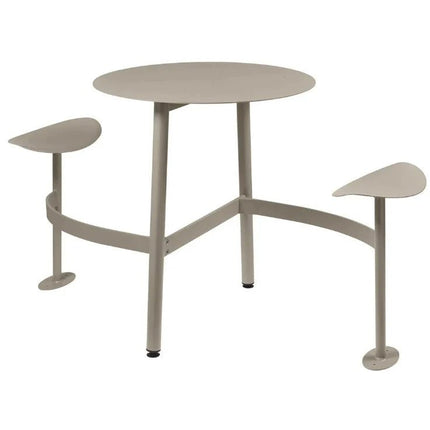 BOLDER 2-Seater Modular Round Outdoor Table with Integrated Seating - hospitality