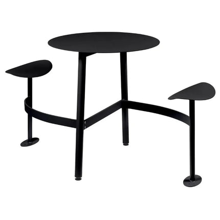 BOLDER 2-Seater Modular Round Outdoor Table with Integrated Seating - hospitality