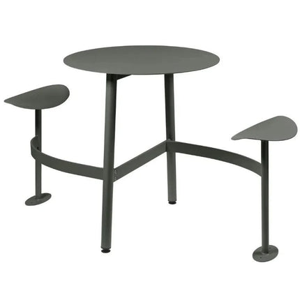 BOLDER 2-Seater Modular Round Outdoor Table with Integrated Seating - hospitality