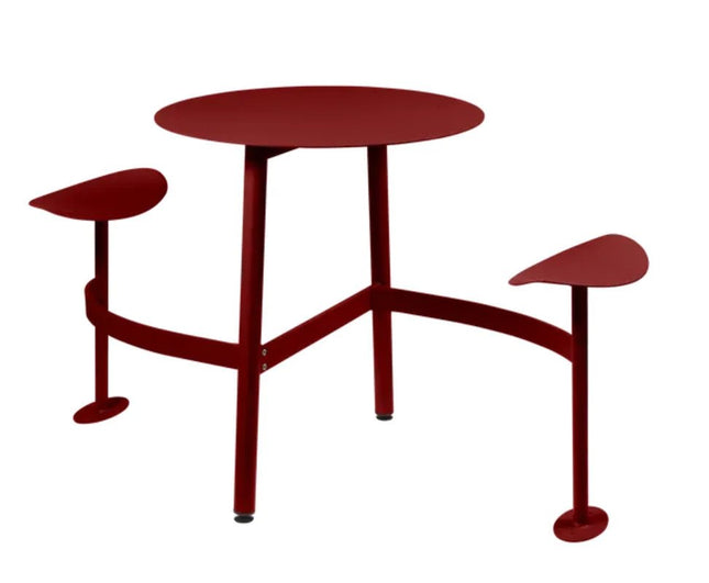 BOLDER 2-Seater Modular Round Outdoor Table with Integrated Seating - hospitality