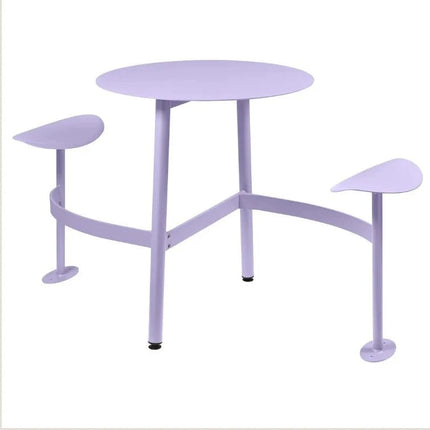 BOLDER 2-Seater Modular Round Outdoor Table with Integrated Seating - hospitality