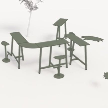 Fermob Bolder Bar Stool with sleek metal design