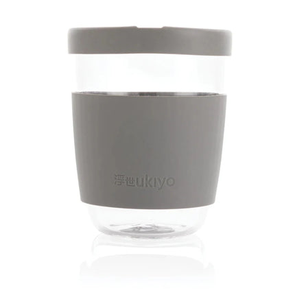 Borosilicate glass with silicone lid and sleeve - hospitality