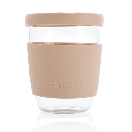Borosilicate glass with silicone lid and sleeve - hospitality