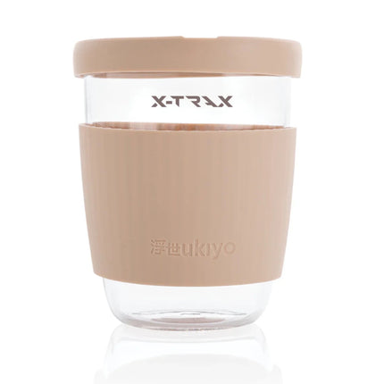 Borosilicate glass with silicone lid and sleeve - hospitality