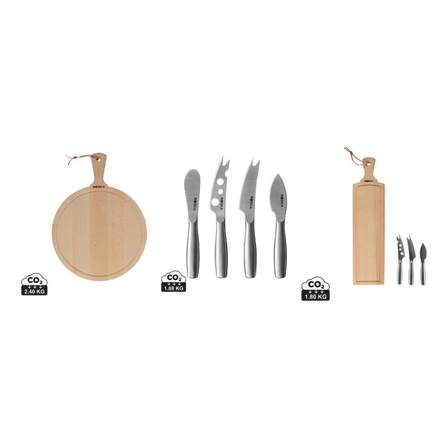 Boska Amigo Cheese Board Set – Boards, Knives & Cheese Set – set contents