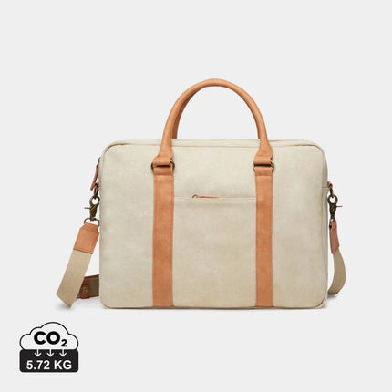 Bosle RCS Collection Recycled Canvas Laptop Bag With Padded Sleeve And Premium Hardware Fits 17 Inch Laptops - hospitality