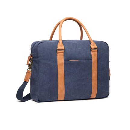 Bosle RCS Collection Recycled Canvas Laptop Bag With Padded Sleeve And Premium Hardware Fits 17 Inch Laptops - hospitality