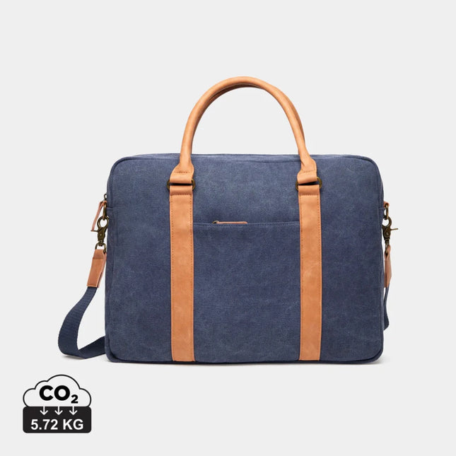 Bosle RCS Collection Recycled Canvas Laptop Bag With Padded Sleeve And Premium Hardware Fits 17 Inch Laptops - hospitality