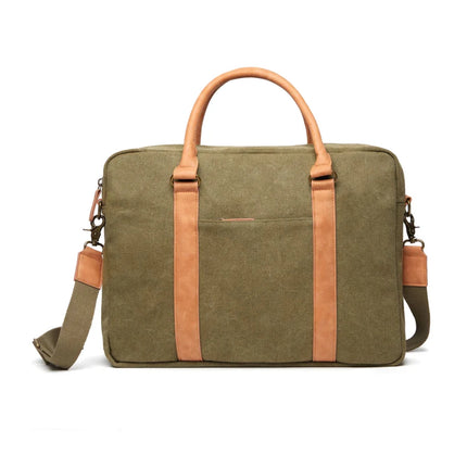 Bosle RCS Collection Recycled Canvas Laptop Bag With Padded Sleeve And Premium Hardware Fits 17 Inch Laptops - hospitality