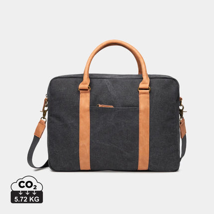 Bosle RCS Collection Recycled Canvas Laptop Bag With Padded Sleeve And Premium Hardware Fits 17 Inch Laptops - hospitality