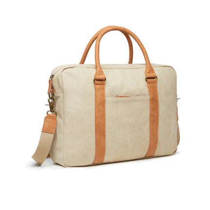 Bosle RCS Collection Recycled Canvas Laptop Bag With Padded Sleeve And Premium Hardware Fits 17 Inch Laptops - hospitality