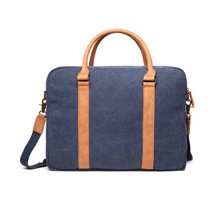 Bosle RCS Collection Recycled Canvas Laptop Bag With Padded Sleeve And Premium Hardware Fits 17 Inch Laptops - hospitality