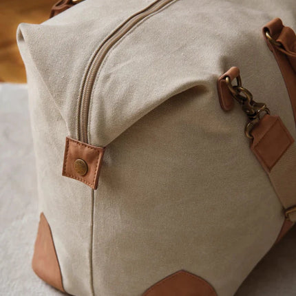 Bosle RCS Recycled Canvas Duffel From Atelier Collection With Subtle Leather Trim - hospitality