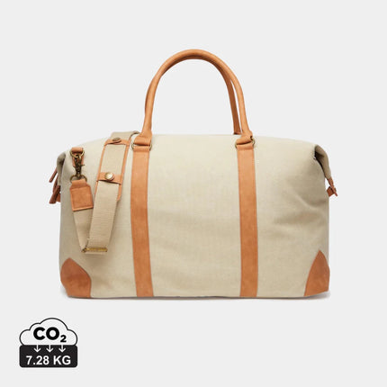 Bosle RCS Recycled Canvas Duffel From Atelier Collection With Subtle Leather Trim - hospitality