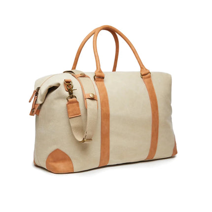 Bosle RCS Recycled Canvas Duffel From Atelier Collection With Subtle Leather Trim - hospitality