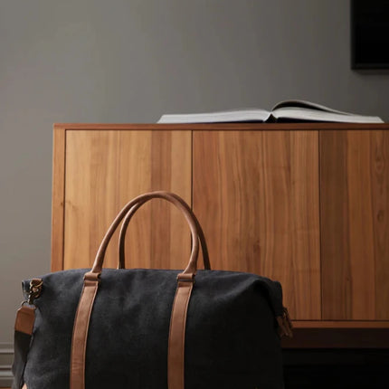 Bosle RCS Recycled Canvas Duffel From Atelier Collection With Subtle Leather Trim - hospitality