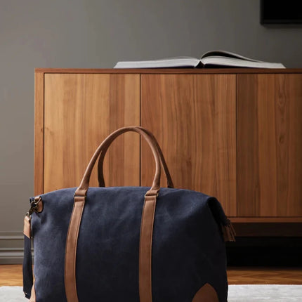 Bosle RCS Recycled Canvas Duffel From Atelier Collection With Subtle Leather Trim - hospitality