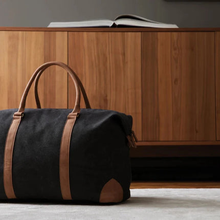 Bosle RCS Recycled Canvas Duffel From Atelier Collection With Subtle Leather Trim - hospitality
