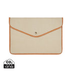 Recycled Canvas,Polyester / beige / 38 x 27 x 1.8 cm