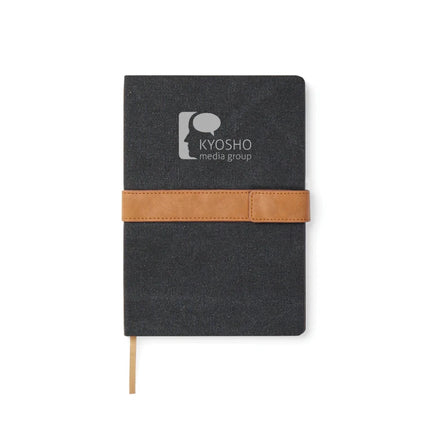 Bosler RCS Collection A5 Canvas Notebook With PU Band And Magnet Closure Premium 80 GSM Recycled Paper - hospitality