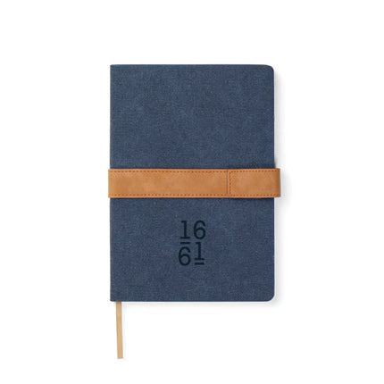 Bosler RCS Collection A5 Canvas Notebook With PU Band And Magnet Closure Premium 80 GSM Recycled Paper - hospitality